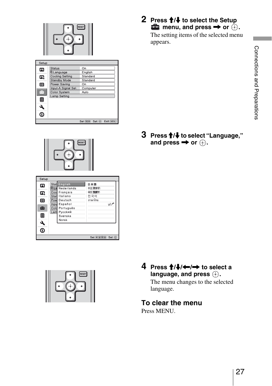 Sony BRAVIA VPL-HW10 User Manual | Page 27 / 80