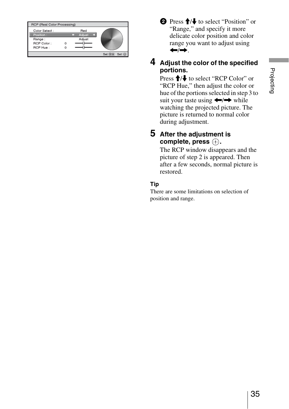 Sony BRAVIA VPL-HW10 User Manual | Page 35 / 80