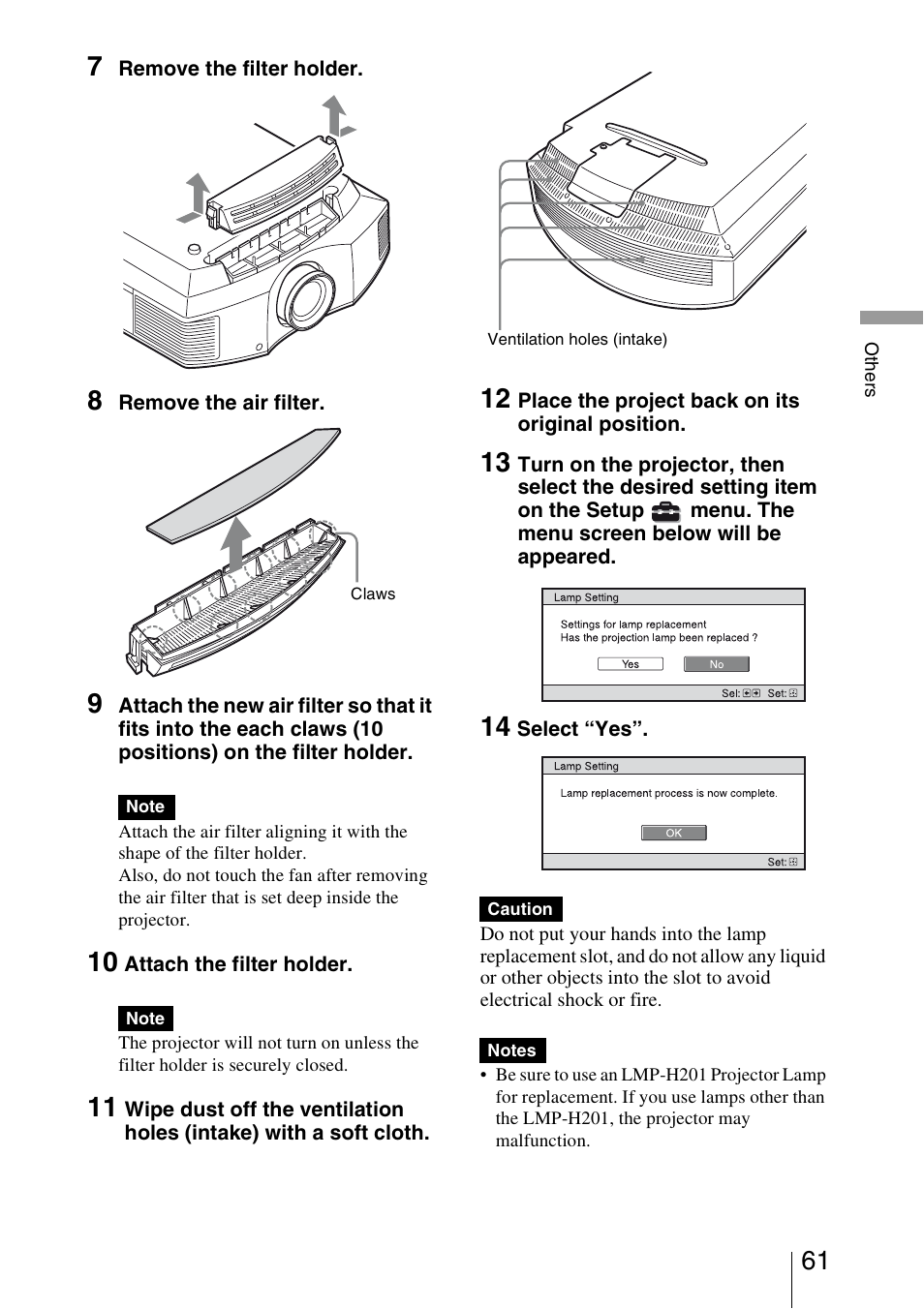 Sony BRAVIA VPL-HW10 User Manual | Page 61 / 80