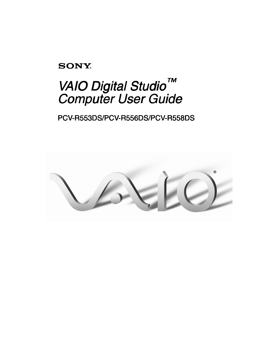 Sony PCV-R556DS User Manual | 62 pages