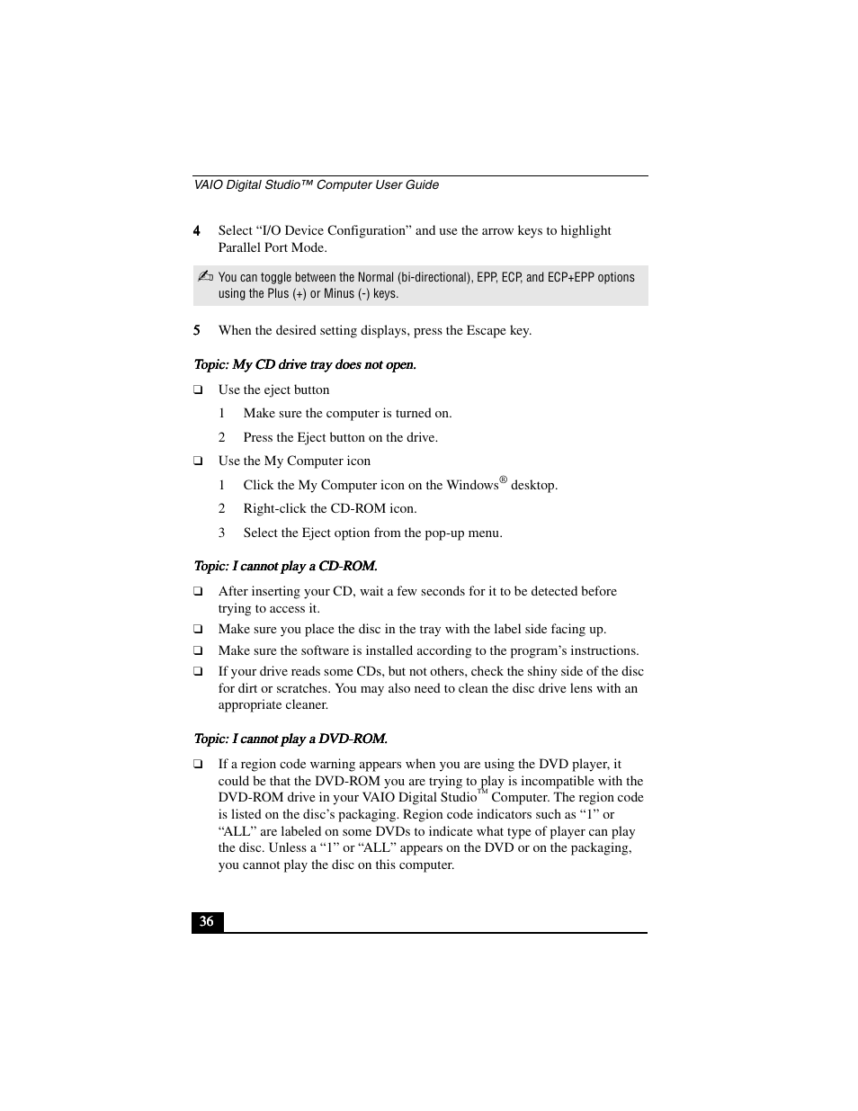 Sony PCV-R556DS User Manual | Page 36 / 62