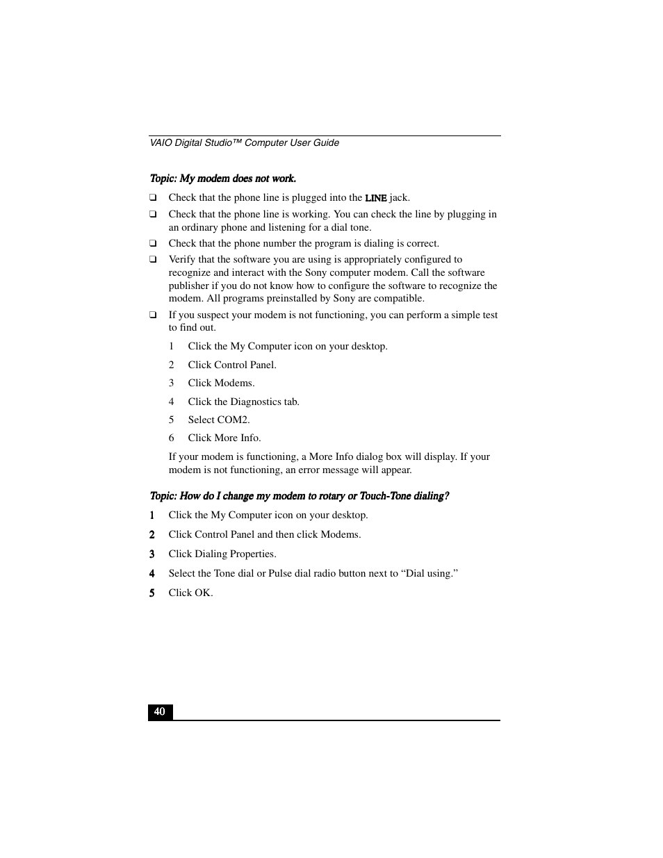 Sony PCV-R556DS User Manual | Page 40 / 62