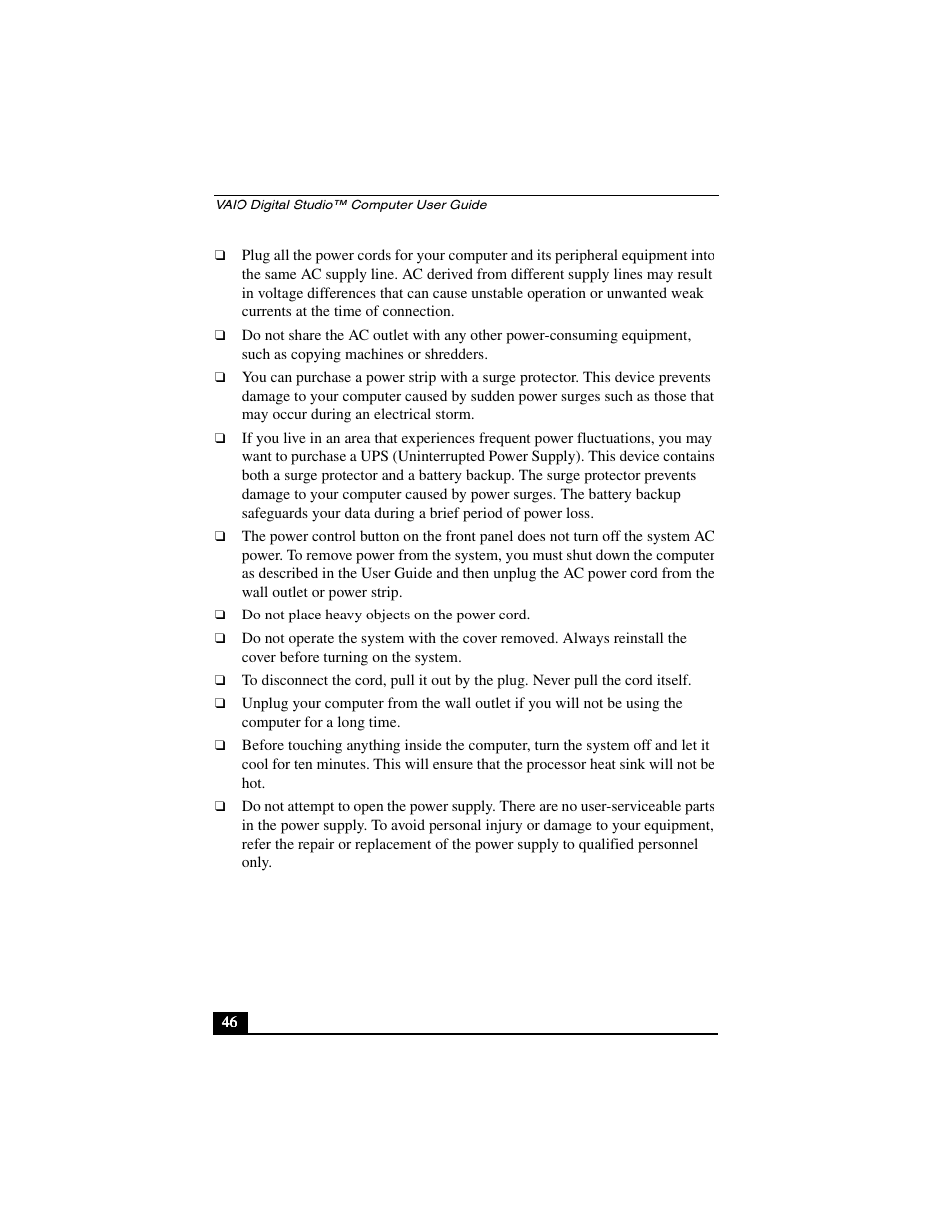 Sony PCV-R556DS User Manual | Page 46 / 62