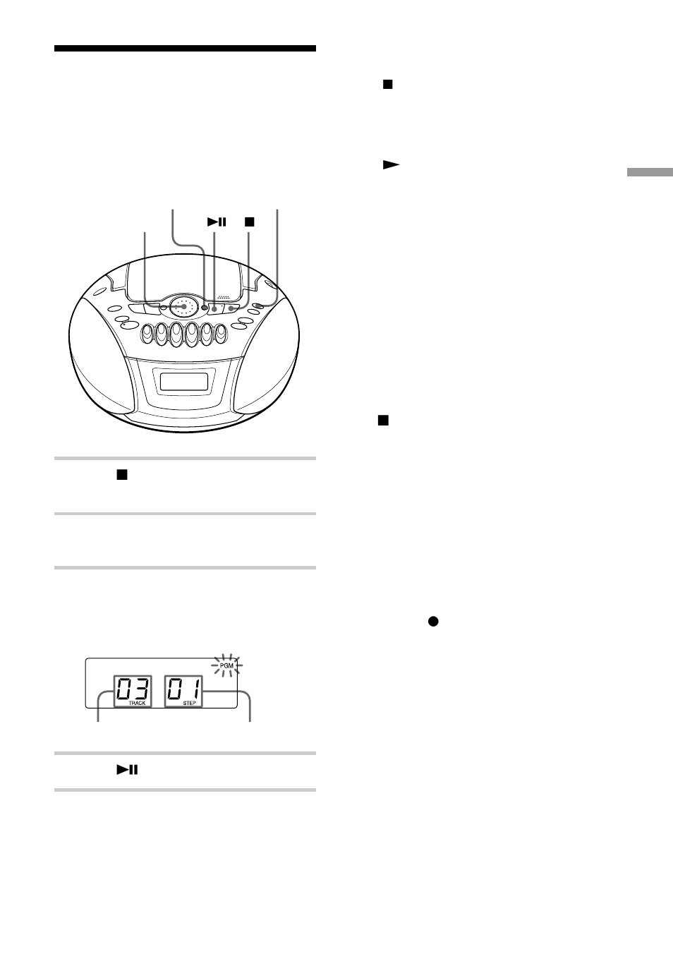 Creating your own programme (programme play), Creating your own programme | Sony CFD-E75L User Manual | Page 15 / 64