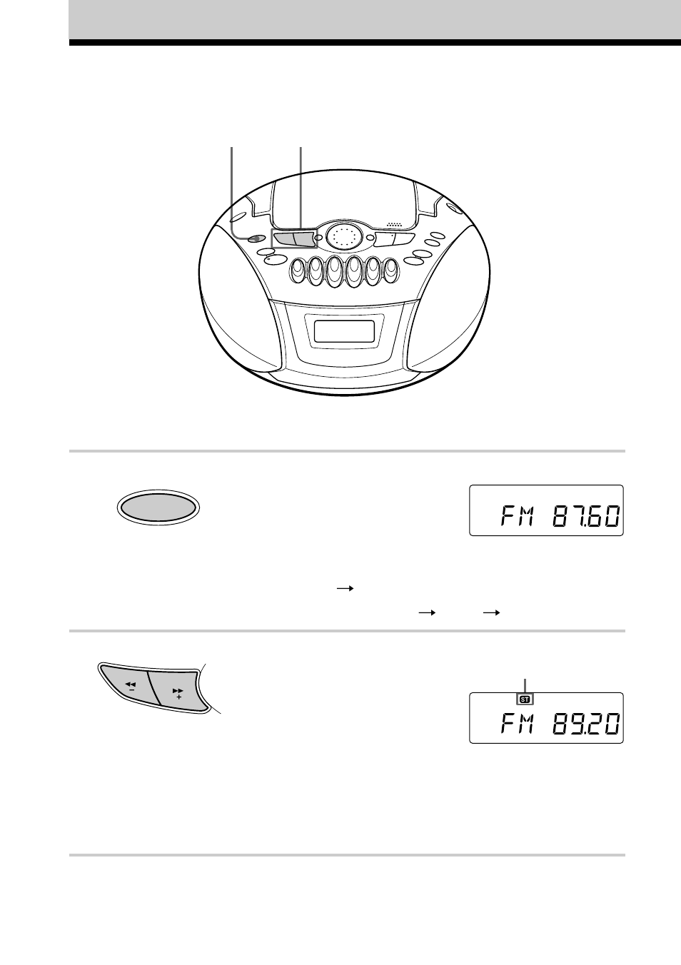 Radiorecepción | Sony CFD-E75L User Manual | Page 38 / 64