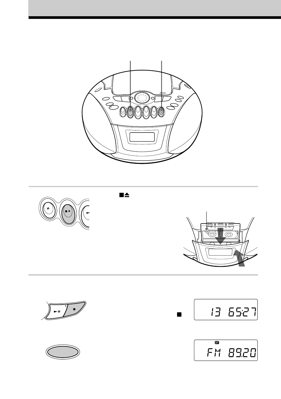 Grabación en una cinta | Sony CFD-E75L User Manual | Page 42 / 64