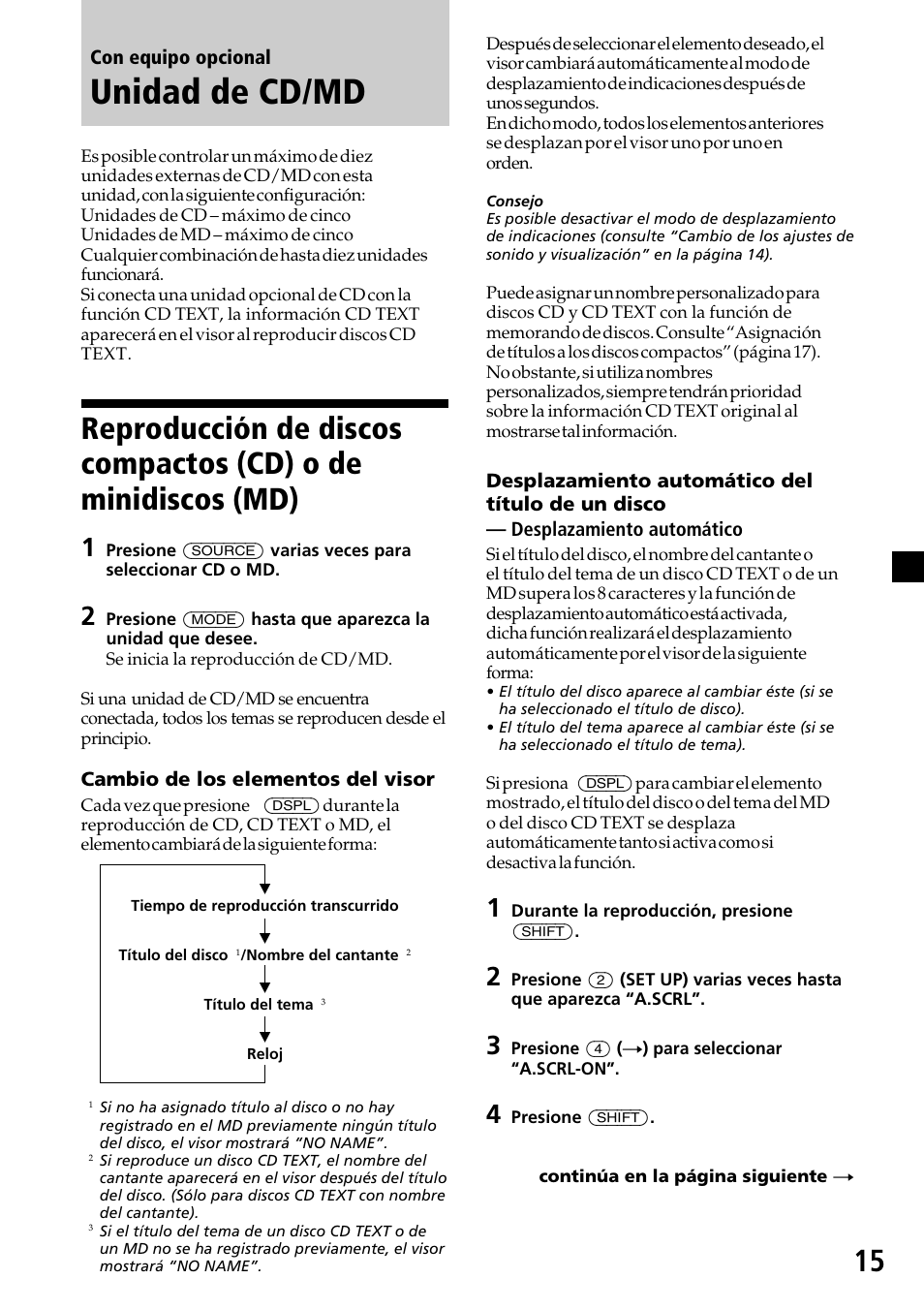 Unidad de cd/md | Sony XR-C6200 User Manual | Page 39 / 50