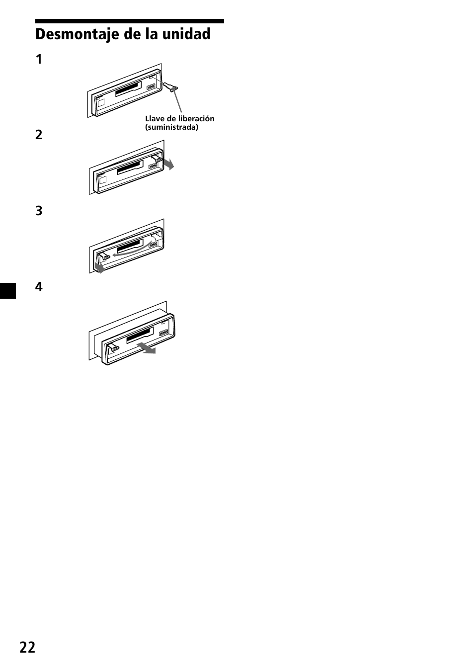 22 desmontaje de la unidad | Sony XR-C6200 User Manual | Page 46 / 50