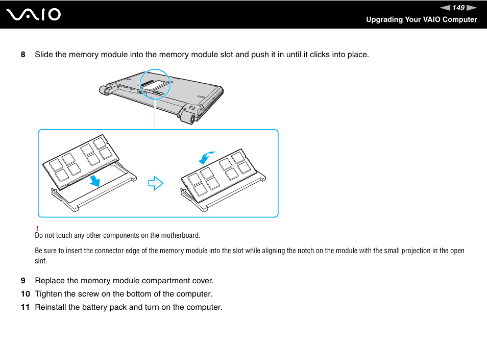 Sony VGN-TZ10 User Manual | Page 149 / 226