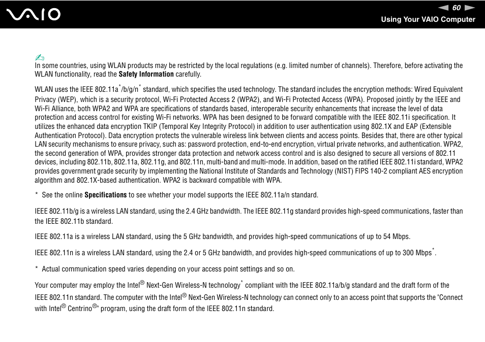 Sony VGN-TZ10 User Manual | Page 60 / 226