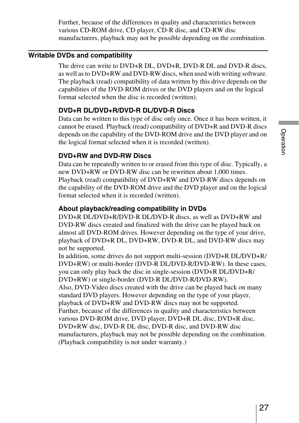 Sony DRU-800A User Manual | Page 27 / 36
