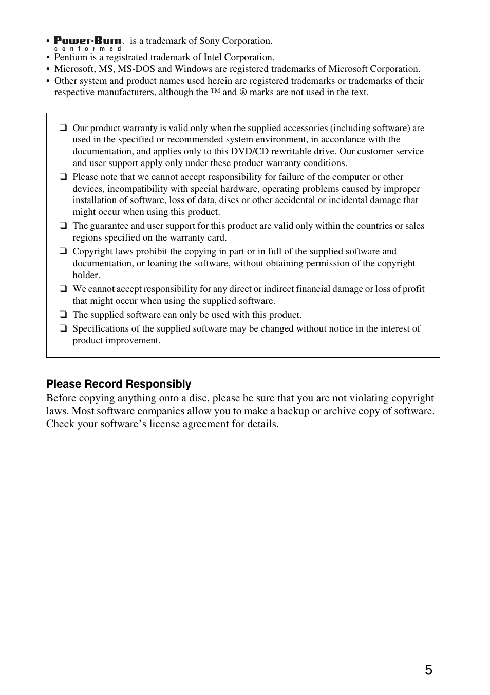 Sony DRU-800A User Manual | Page 5 / 36