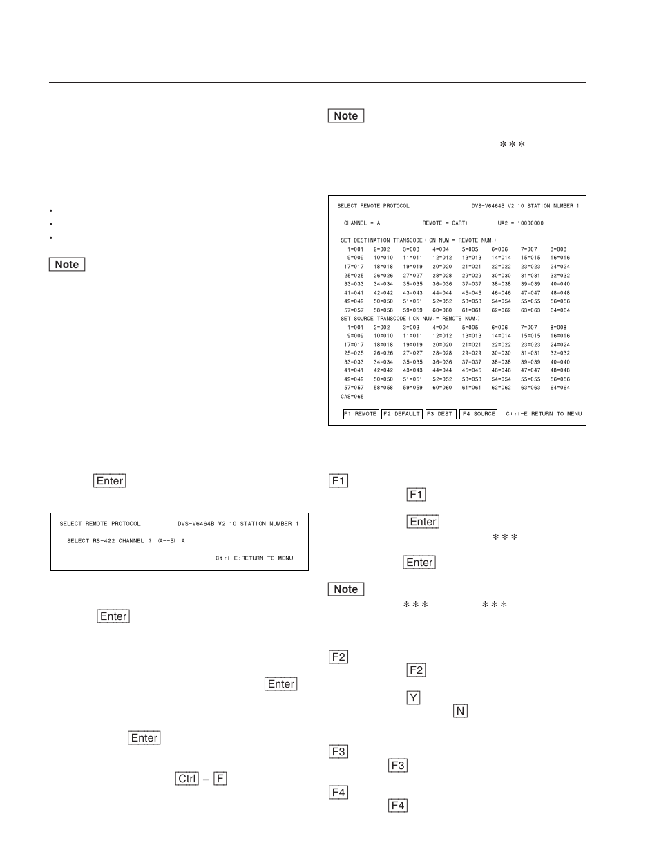 U: select remote protocol | Sony DVS-V3232B/V3232M User Manual | Page 110 / 158