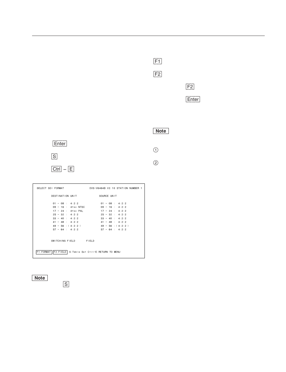Z : select sdi format (except for hds-v3232) | Sony DVS-V3232B/V3232M User Manual | Page 113 / 158