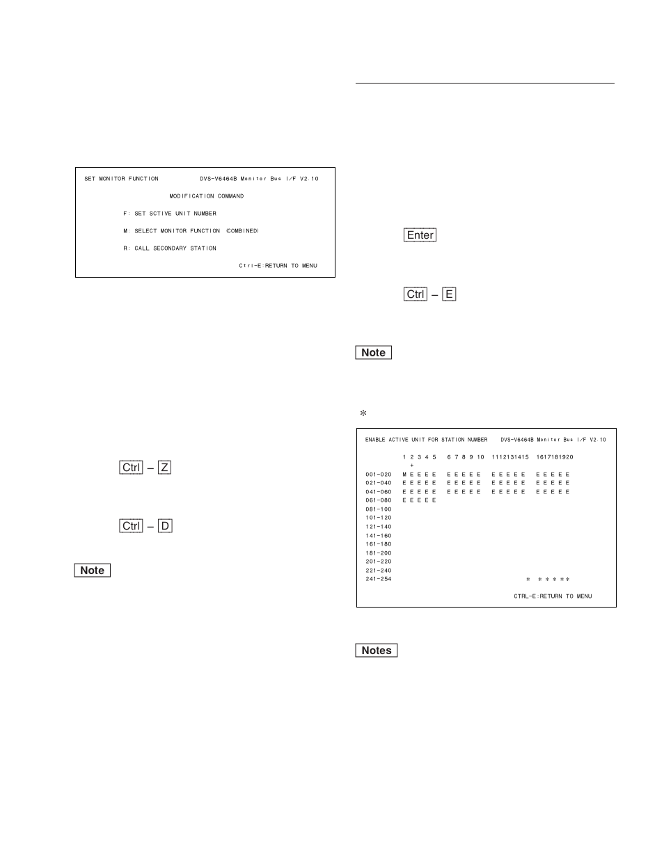 F : set active unit number | Sony DVS-V3232B/V3232M User Manual | Page 119 / 158