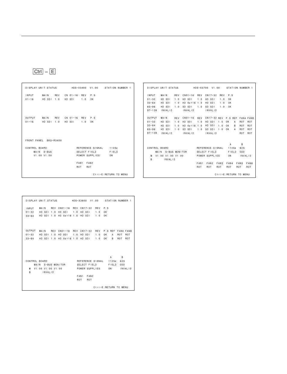 V : display unit status (hds-x3000 series) | Sony DVS-V3232B/V3232M User Manual | Page 148 / 158