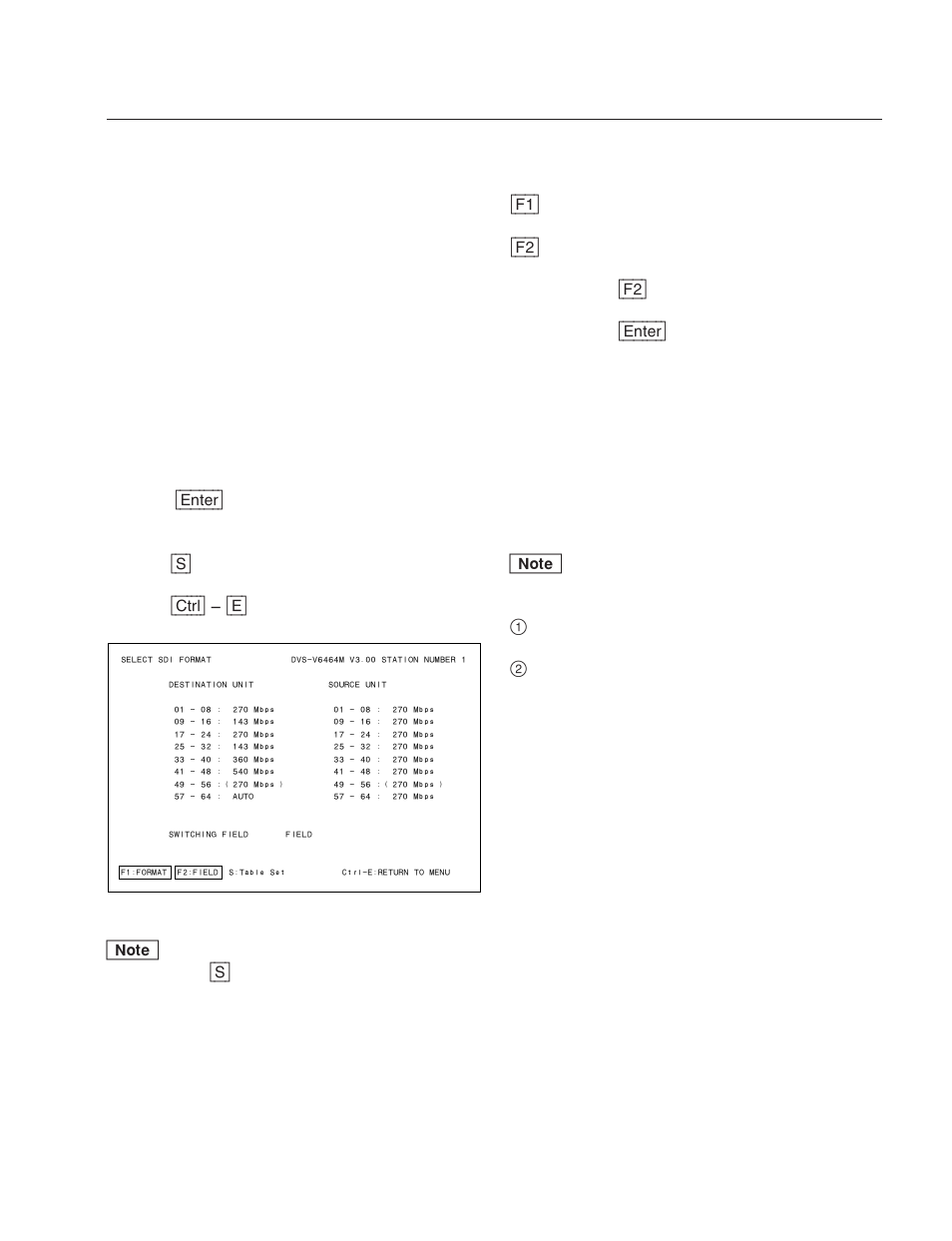 Z :select sdi format (dvs-v3232m/dvs-v6464m) | Sony DVS-V3232B/V3232M User Manual | Page 151 / 158