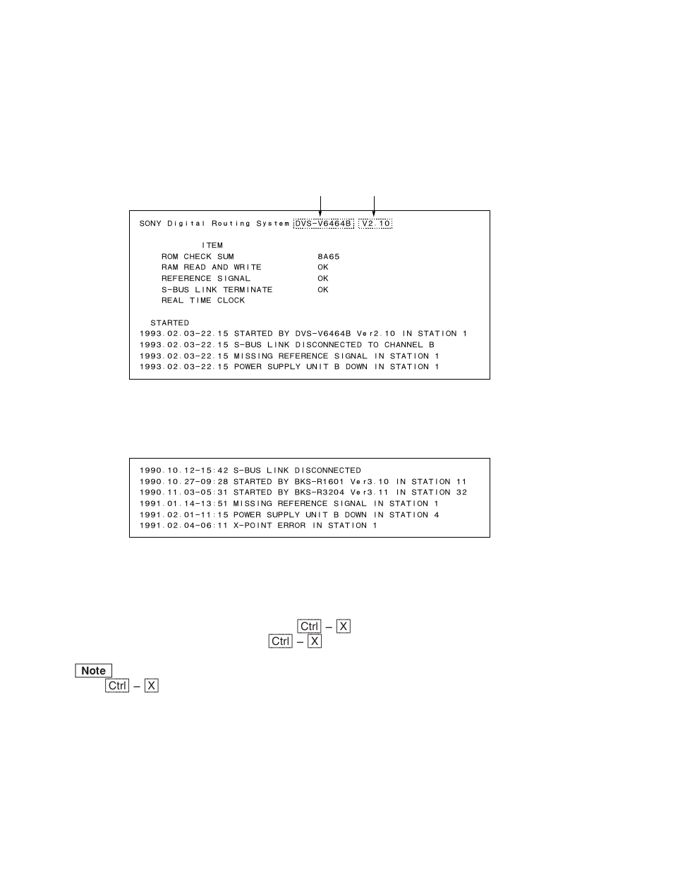 3. system status screen | Sony DVS-V3232B/V3232M User Manual | Page 37 / 158