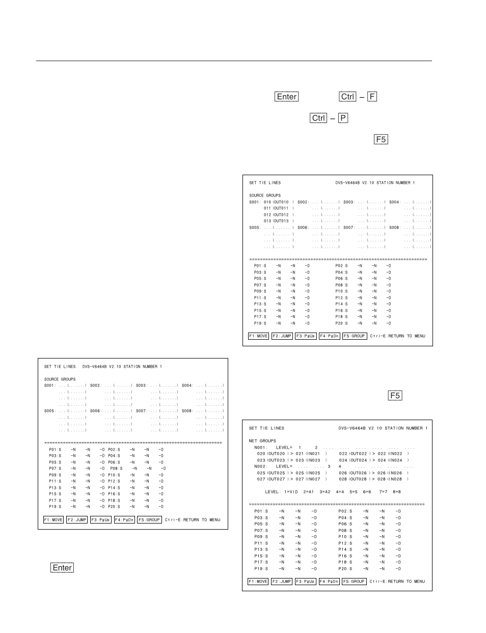 O: set tie lines | Sony DVS-V3232B/V3232M User Manual | Page 88 / 158