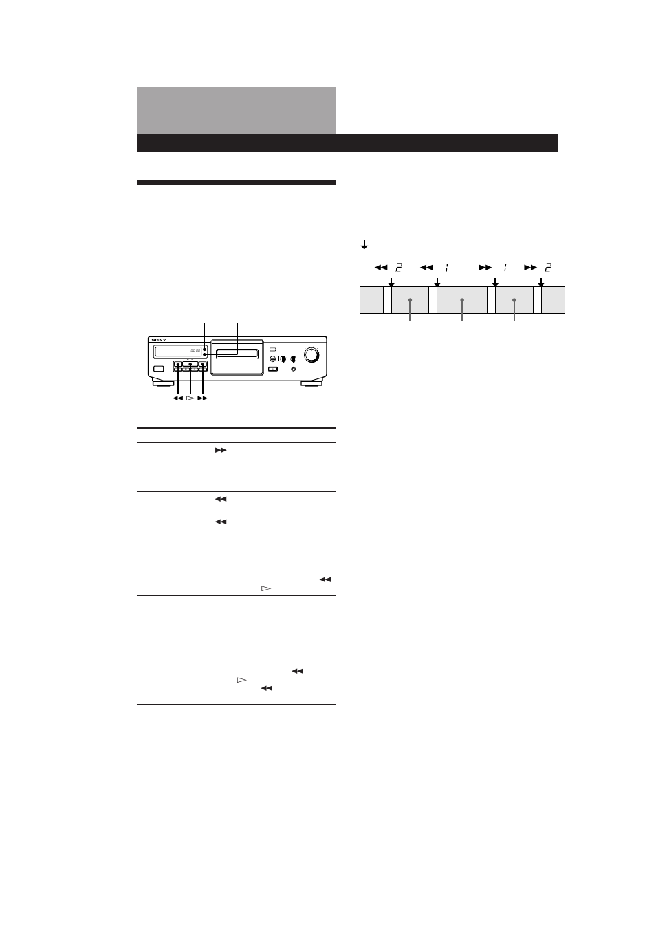 Fonctions 四abor仔s pour la lecture, Fonctions élaborées pour la lecture 8 | Sony TC-KE300 User Manual | Page 22 / 58