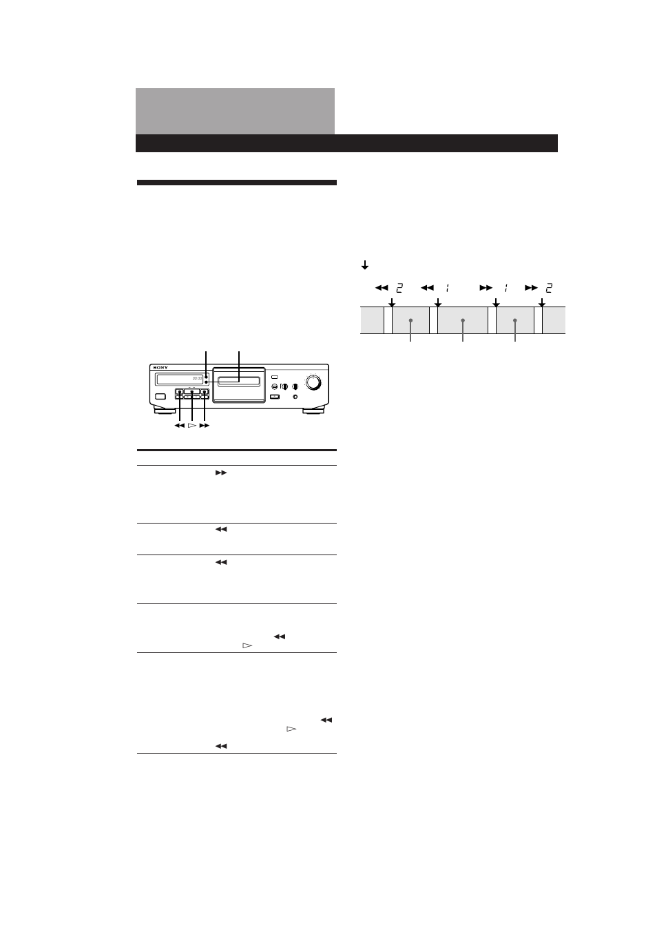 Operaciones avanzadas de reproducci溶, Playing | Sony TC-KE300 User Manual | Page 36 / 58