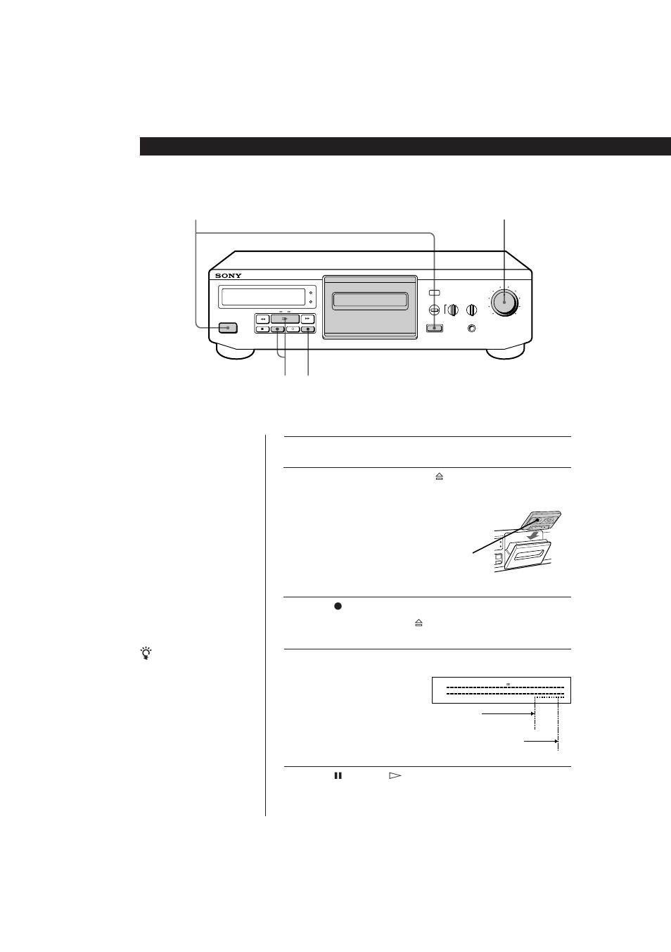 Recording on a tape, Basic operations | Sony TC-KE300 User Manual | Page 6 / 58