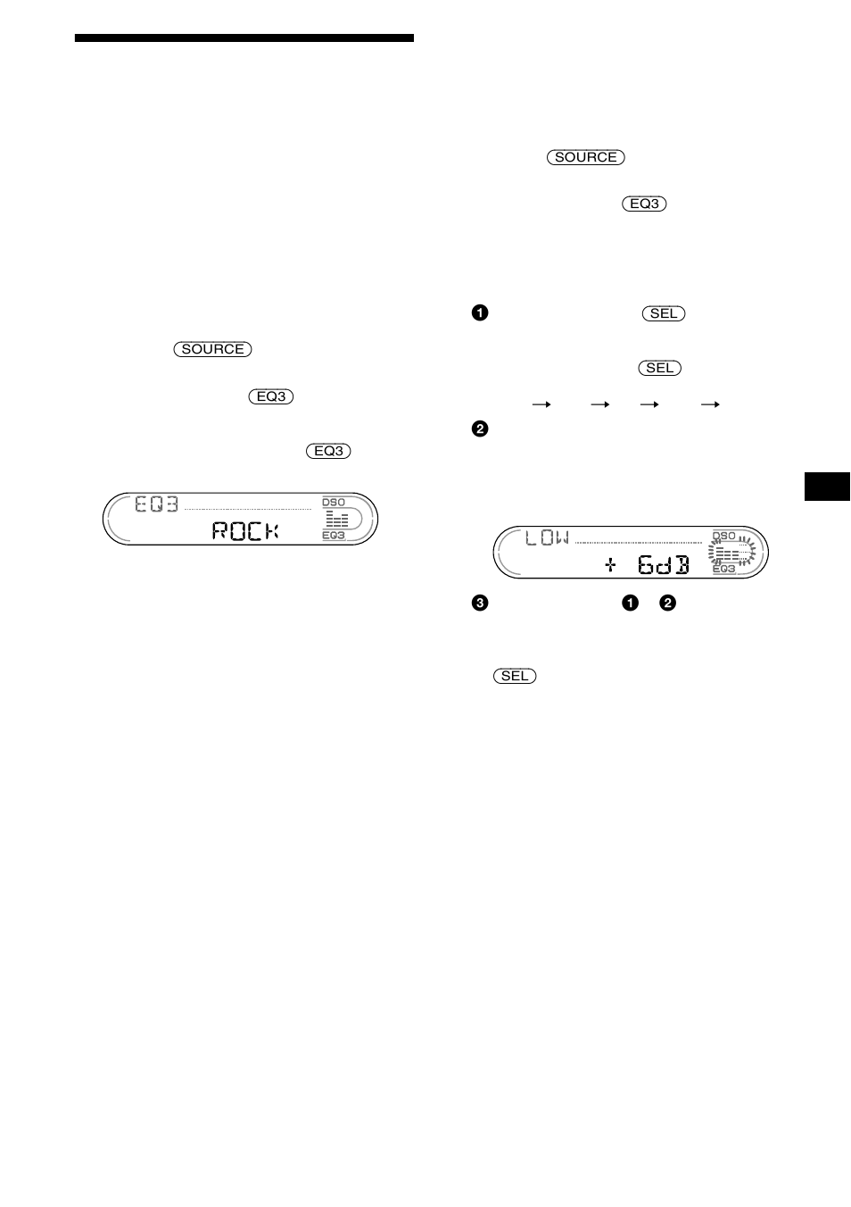Impostazione dell’equalizzatore (eq3), 19 impostazione dell’equalizzatore (eq3) | Sony XR-CA670X User Manual | Page 107 / 150