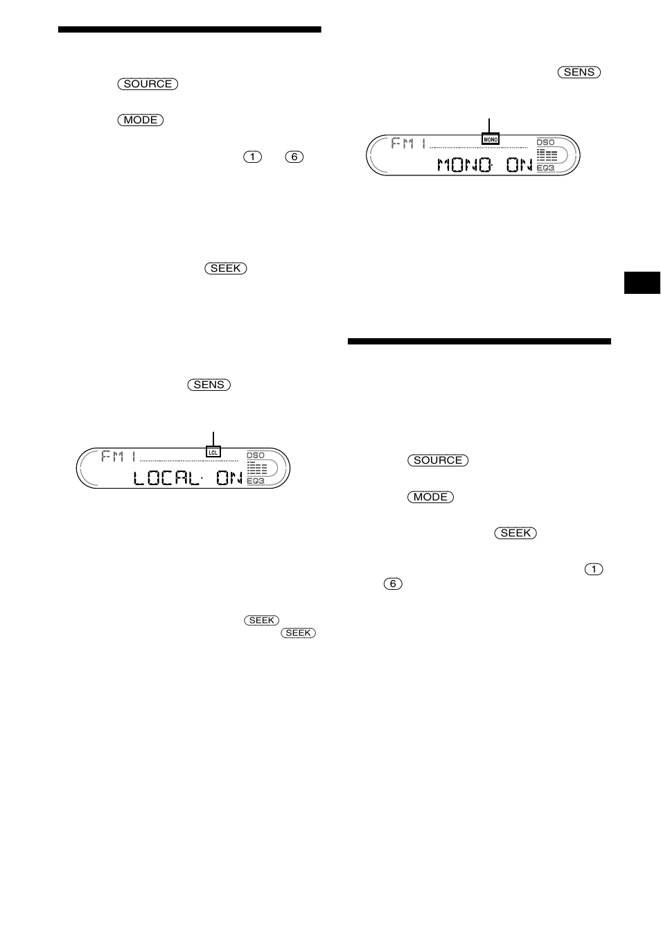 Receiving the stored stations, Storing only the desired stations, 11 receiving the stored stations | Sony XR-CA670X User Manual | Page 11 / 150