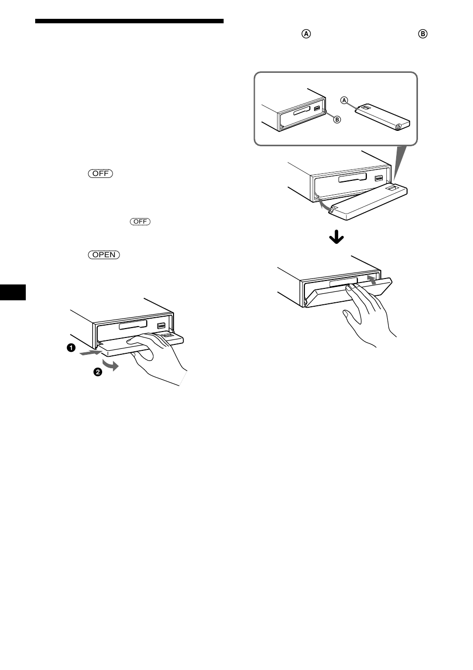 Het voorpaneel verwijderen, 8het voorpaneel verwijderen | Sony XR-CA670X User Manual | Page 126 / 150