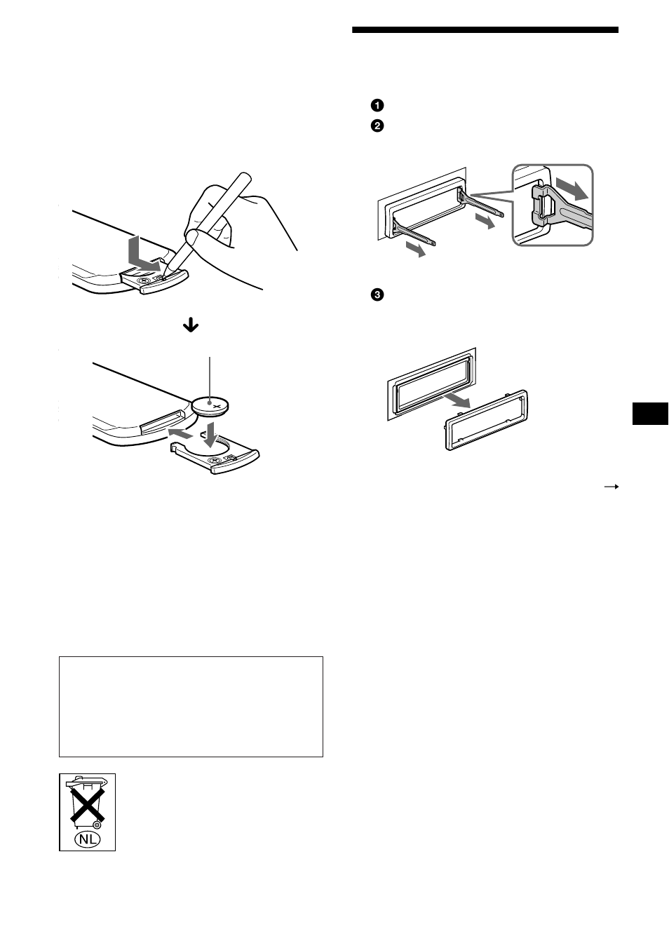 Het apparaat verwijderen | Sony XR-CA670X User Manual | Page 143 / 150