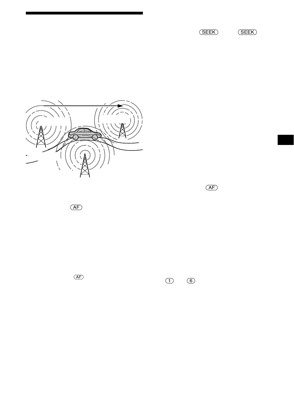 Af (alternative frequencies), Automatisches neueinstellen von sendern für, Seite 13 | Sony XR-CA670X User Manual | Page 41 / 150