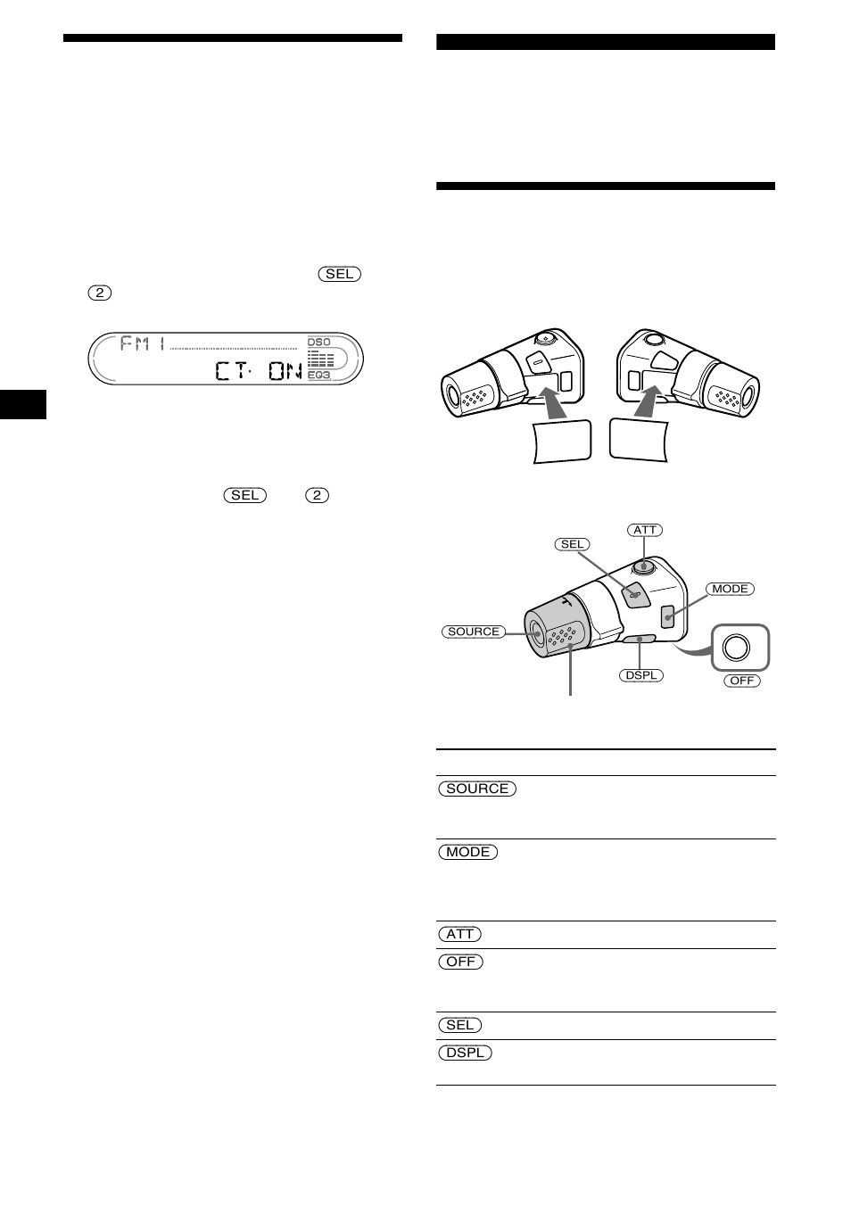 Automatisches einstellen der uhr, Ct (clock time), Weitere funktionen | Der joystick, Seite 16, 16 automatisches einstellen der uhr | Sony XR-CA670X User Manual | Page 44 / 150