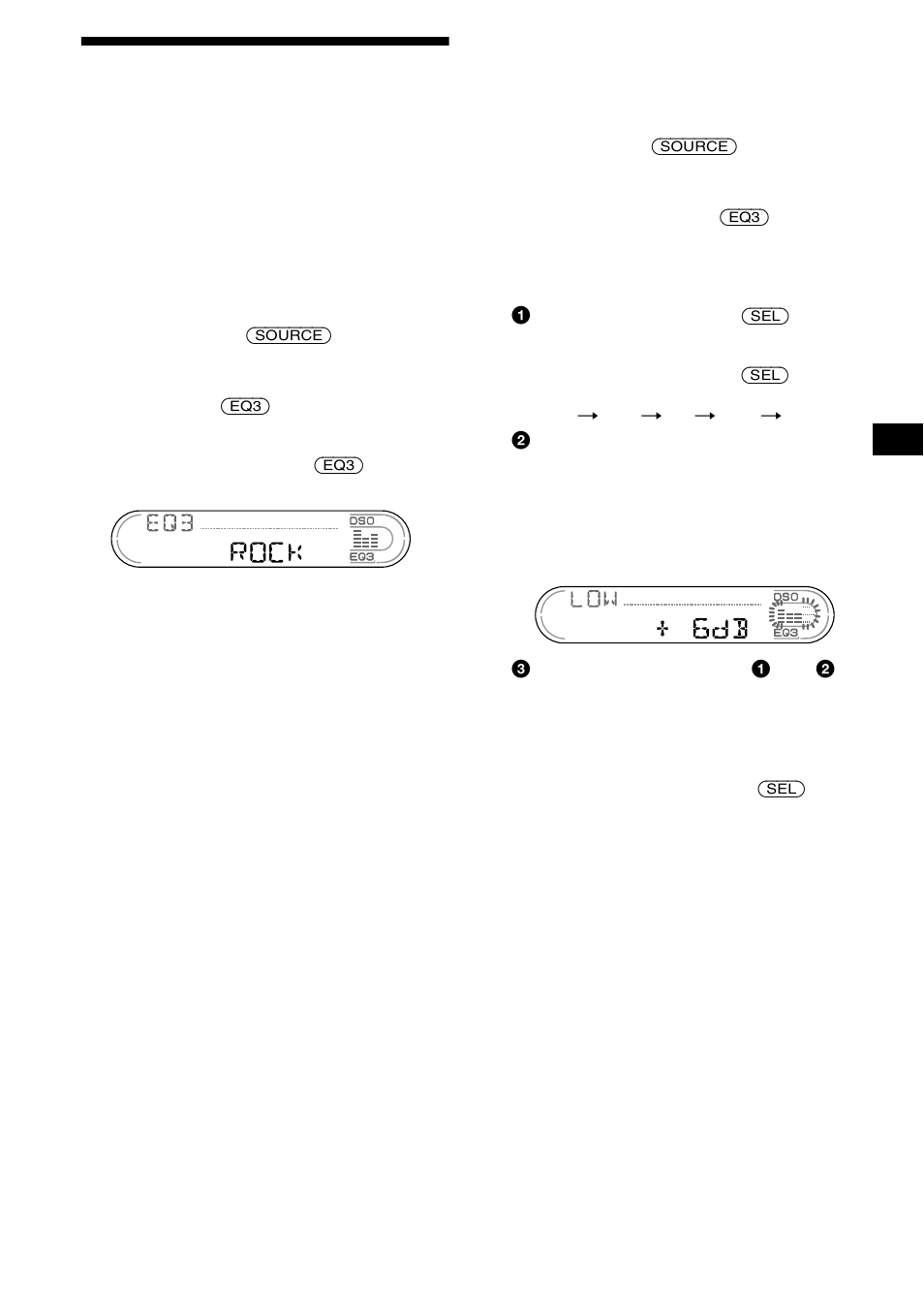 Einstellen des equalizers (eq3), 19 einstellen des equalizers (eq3) | Sony XR-CA670X User Manual | Page 47 / 150