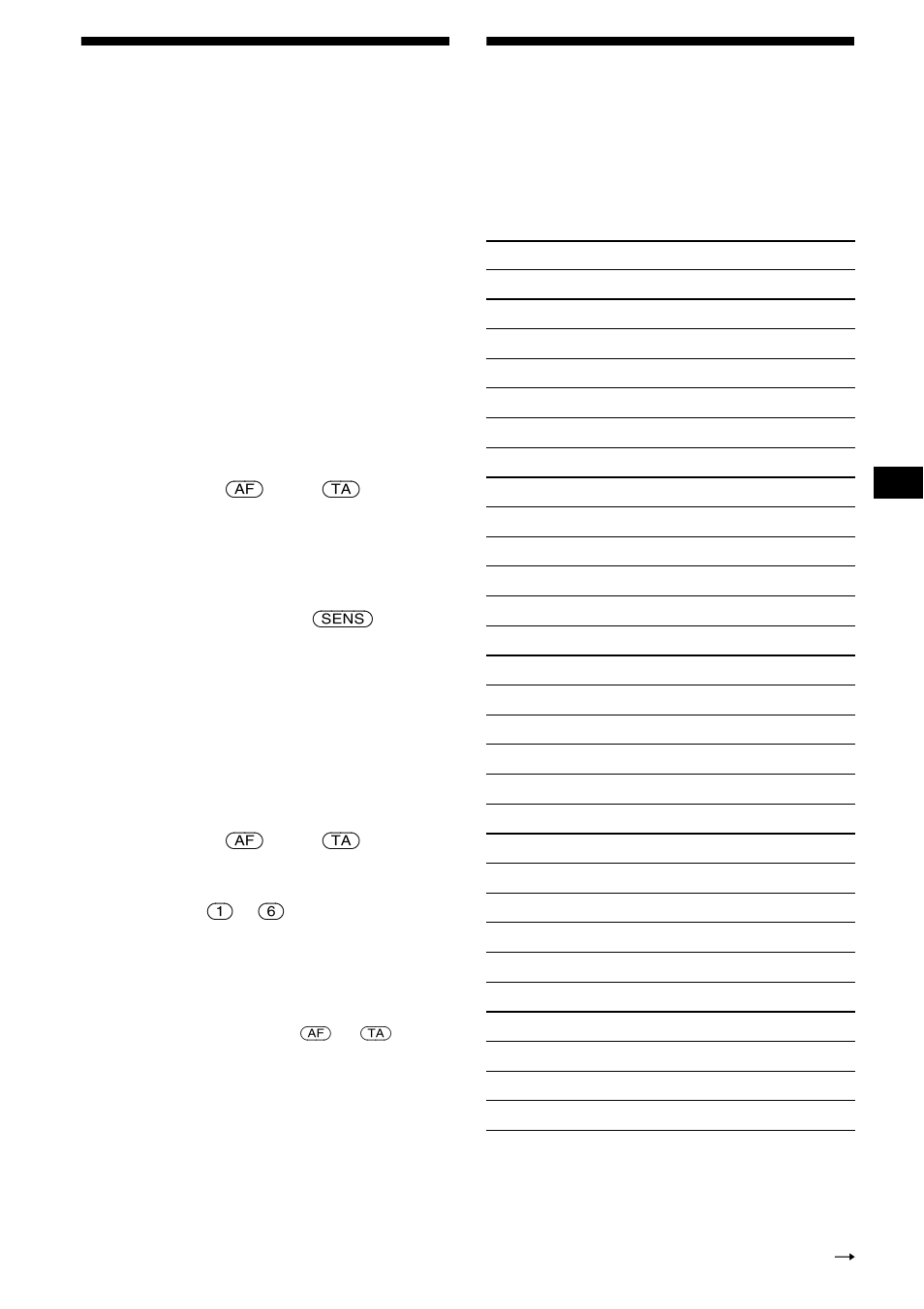 Pty (type d’émission), Préréglage des stations rds avec les réglages, Af et ta | Sélection d’une station en fonction du type, D’émission — pty (type d’émission) | Sony XR-CA670X User Manual | Page 73 / 150
