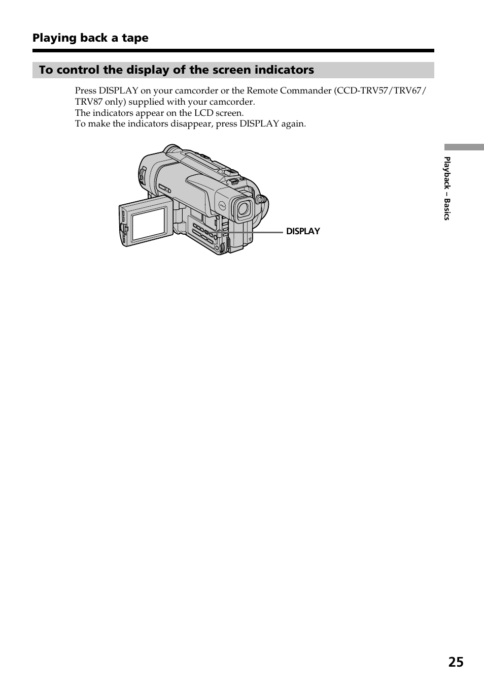 Sony CCD-TRV37 User Manual | Page 25 / 88