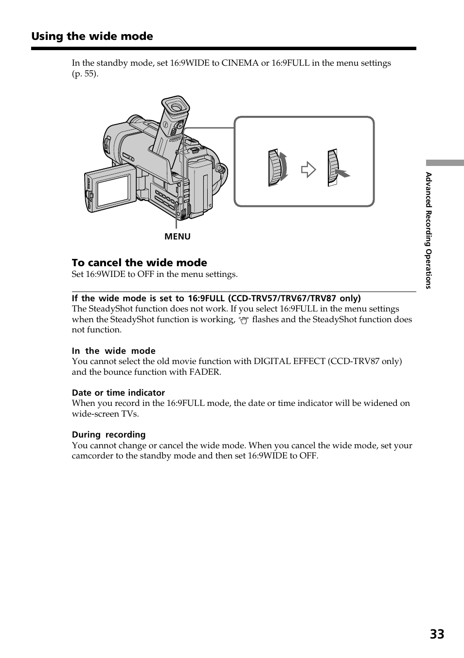 Sony CCD-TRV37 User Manual | Page 33 / 88