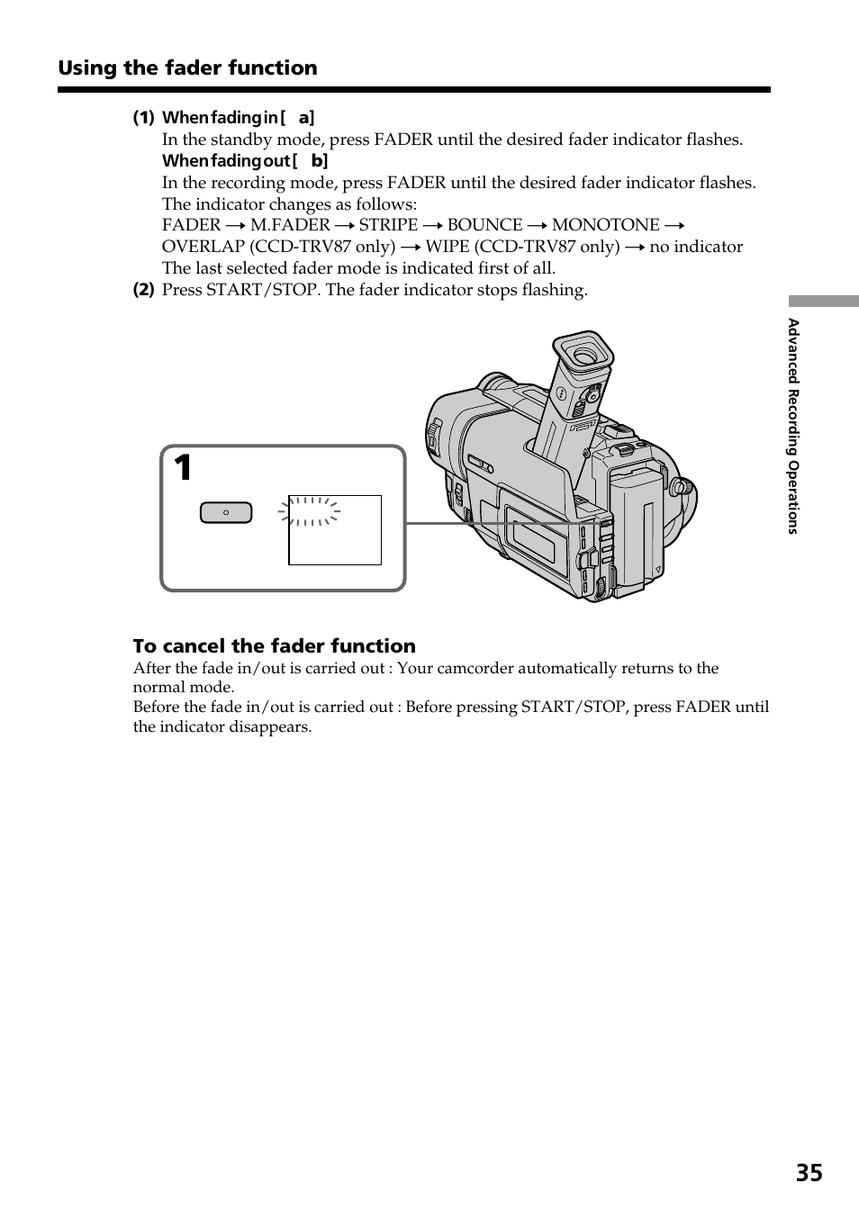 Sony CCD-TRV37 User Manual | Page 35 / 88