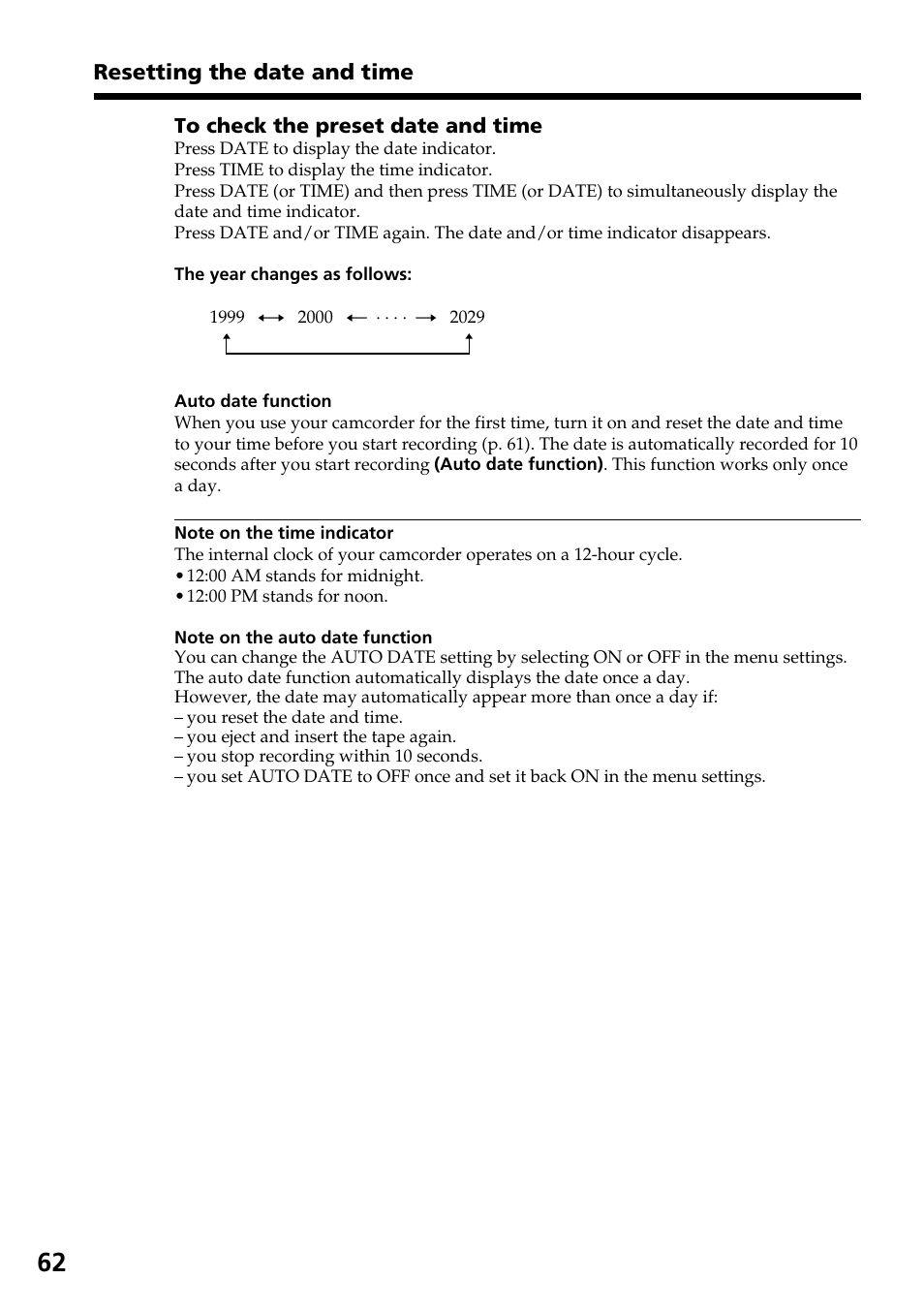 Sony CCD-TRV37 User Manual | Page 62 / 88