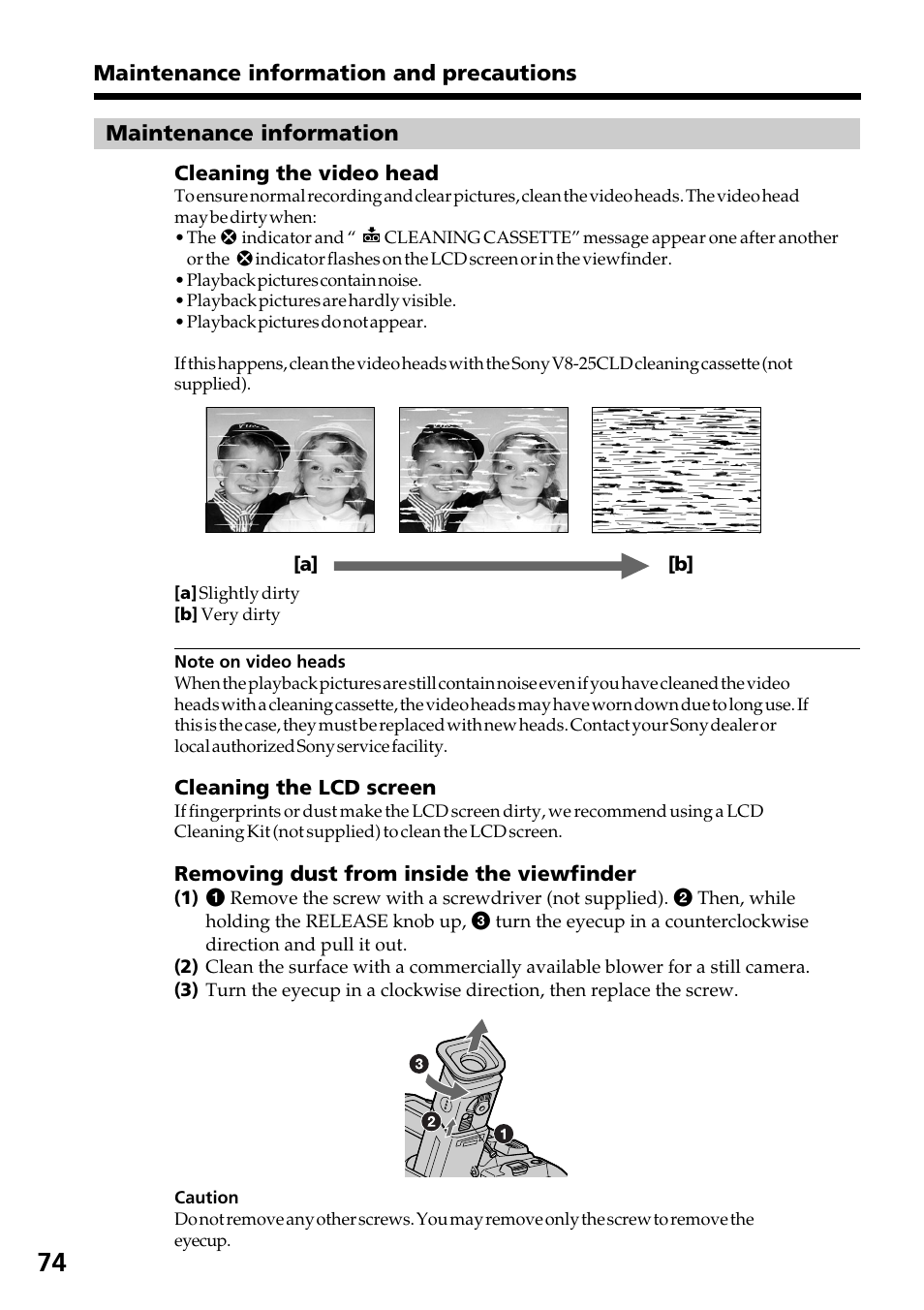Sony CCD-TRV37 User Manual | Page 74 / 88