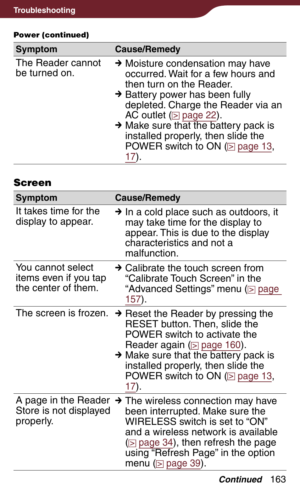 Sony Reader Daily Edition PRS-900BC User Manual | Page 163 / 202