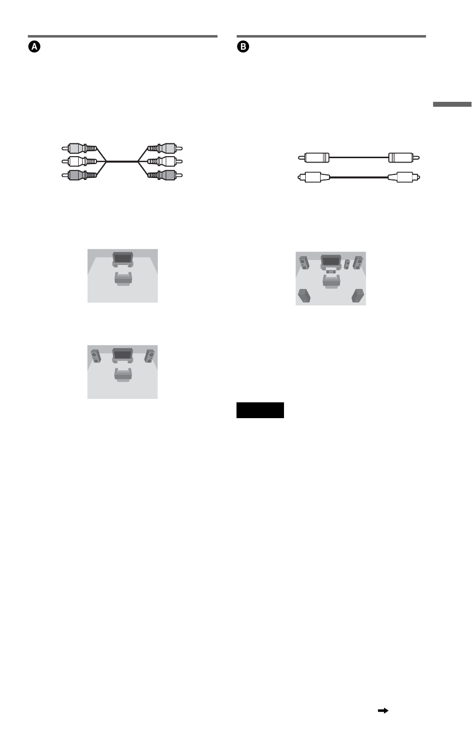 Connecting to audio l/r input jacks, Connecting to a digital audio input jack | Sony DVP-NS32 User Manual | Page 21 / 80