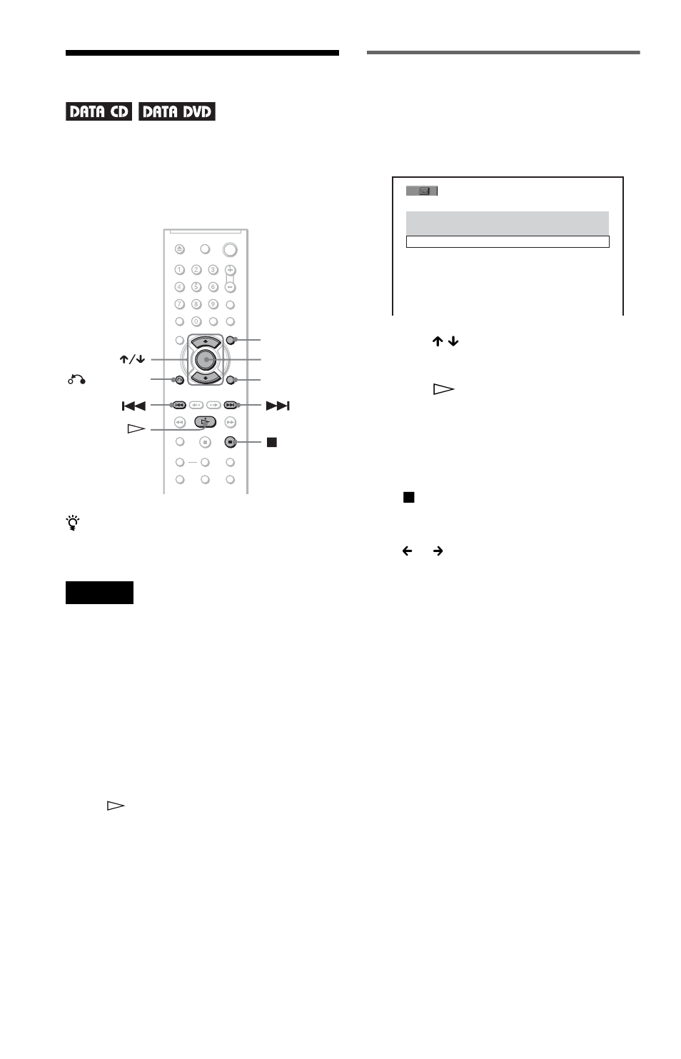 L1 - playing divx video files, Playing divx video files, Selecting an album | Sony DVP-NS32 User Manual | Page 58 / 80