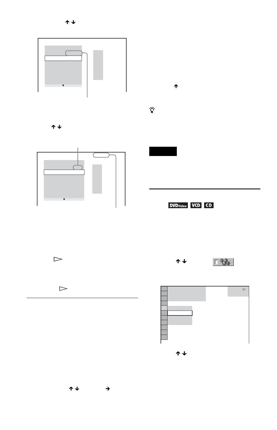 Playing in random order (shuffle play) | Sony DVP-NS36 User Manual | Page 28 / 76