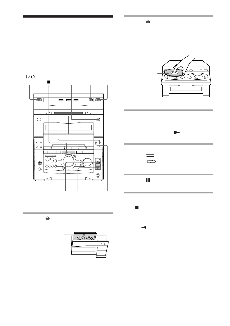 Recording a cd | Sony MHC-GRX8 User Manual | Page 14 / 52