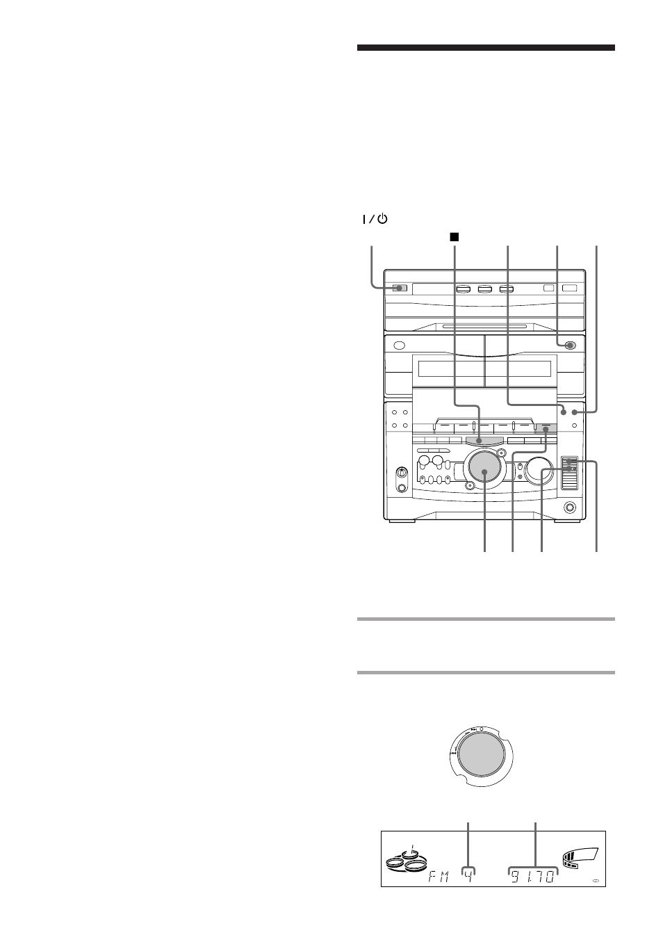 Recording from the radio | Sony MHC-GRX8 User Manual | Page 16 / 52