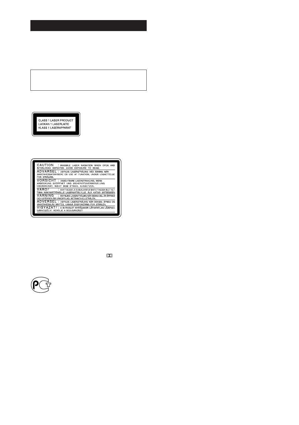 2warning | Sony MHC-GRX8 User Manual | Page 2 / 52