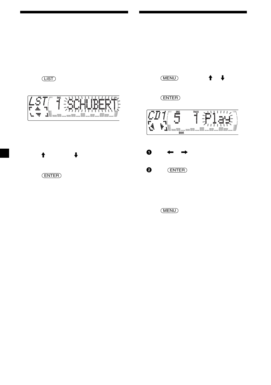 24 selecting specific tracks for playback, Locating a disc by name | Sony XR-M550 User Manual | Page 24 / 100