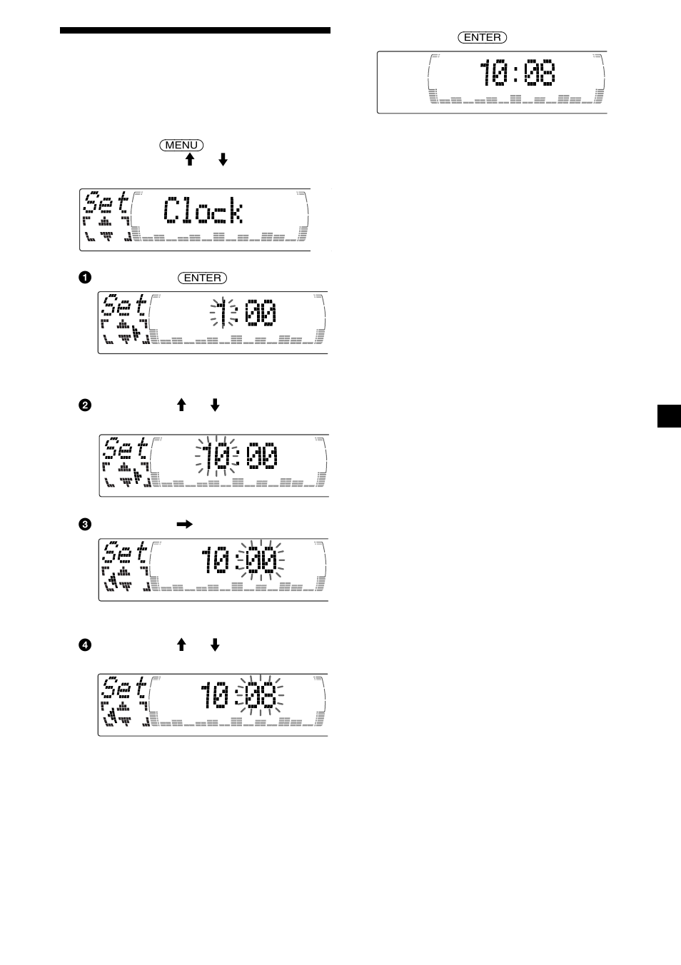 Réglage de l’horloge | Sony XR-M550 User Manual | Page 41 / 100