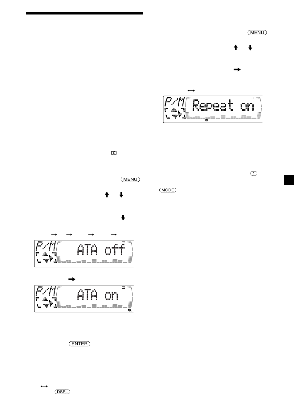 Lecture d’une cassette dans différents modes | Sony XR-M550 User Manual | Page 43 / 100