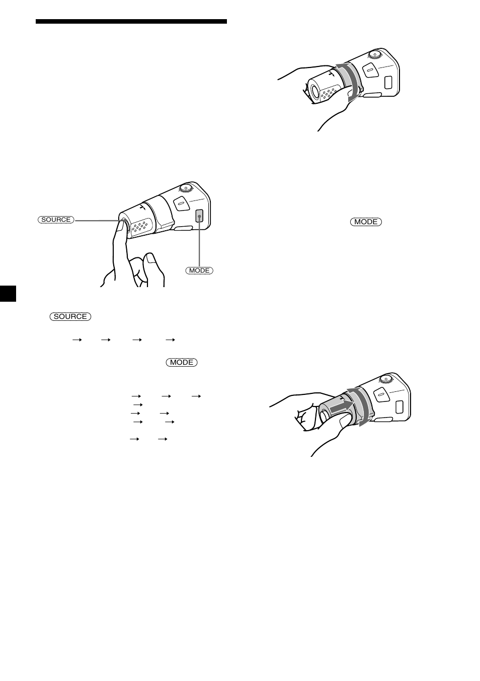 Utilisation du satellite de commande | Sony XR-M550 User Manual | Page 48 / 100